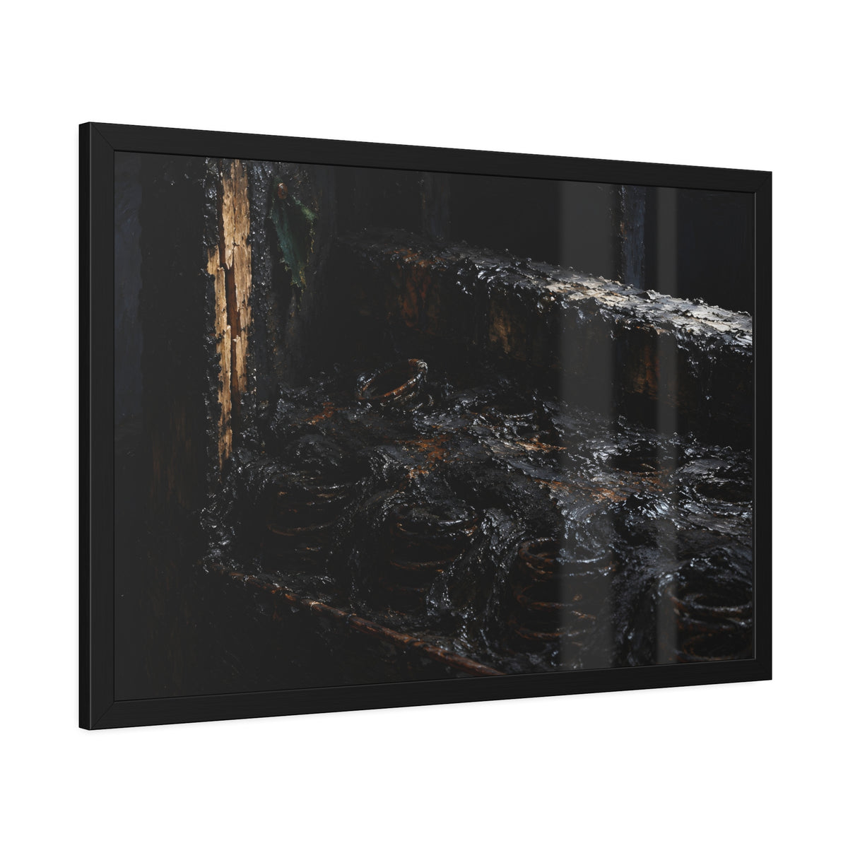 "The Black Crust": A Garabaggio Framed Print