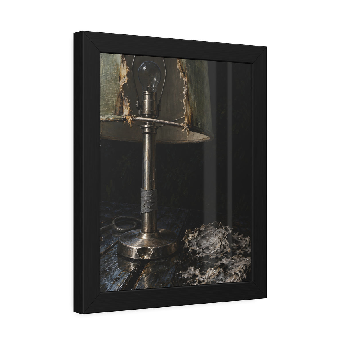 "The Stalk Under the Finial": A Garabaggio Framed Print