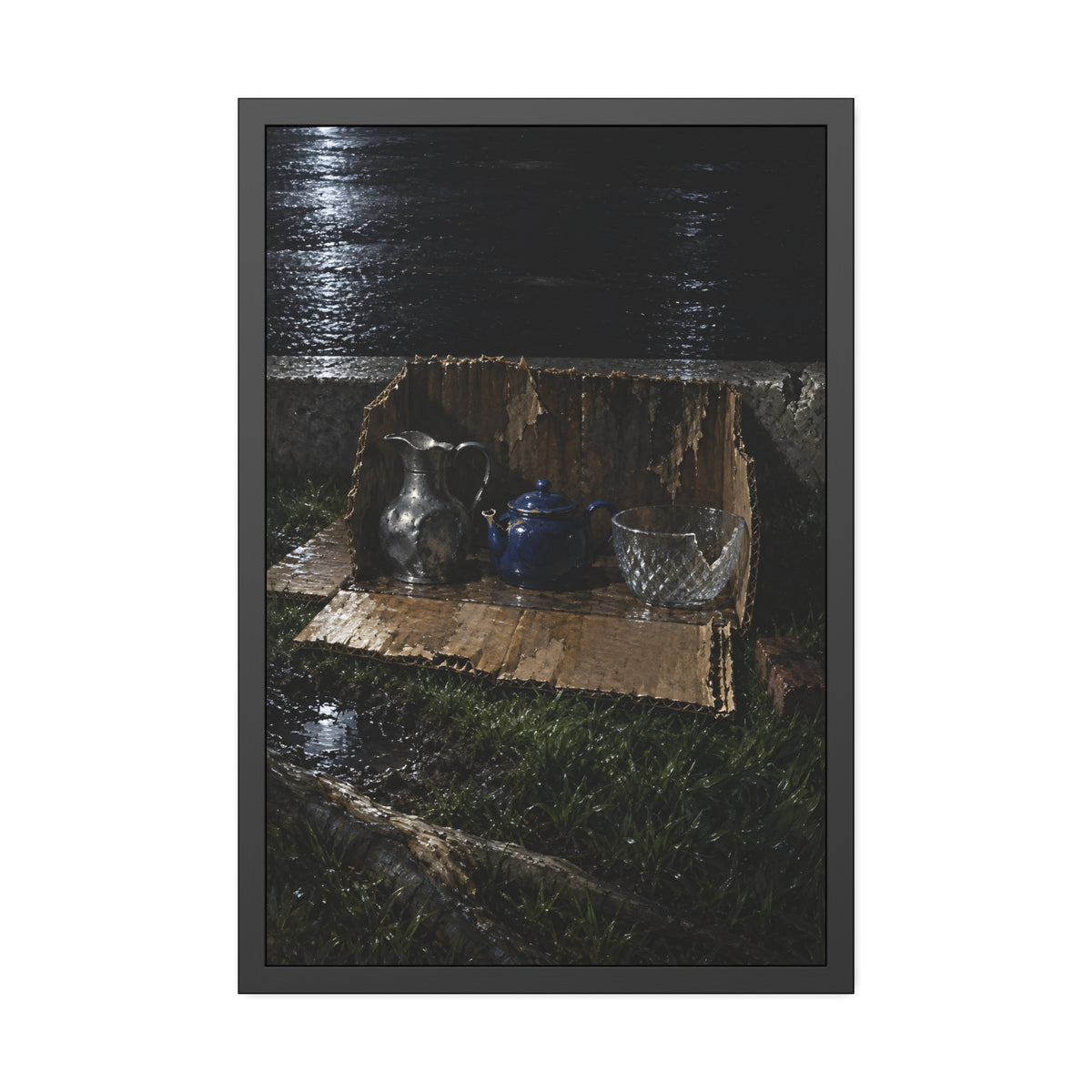"The Missing Wedge": A Garabaggio Framed Print