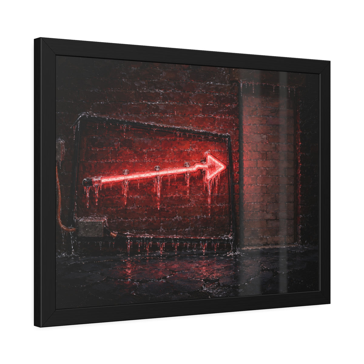 "The Glaze of Ice": A Garabaggio Framed Print
