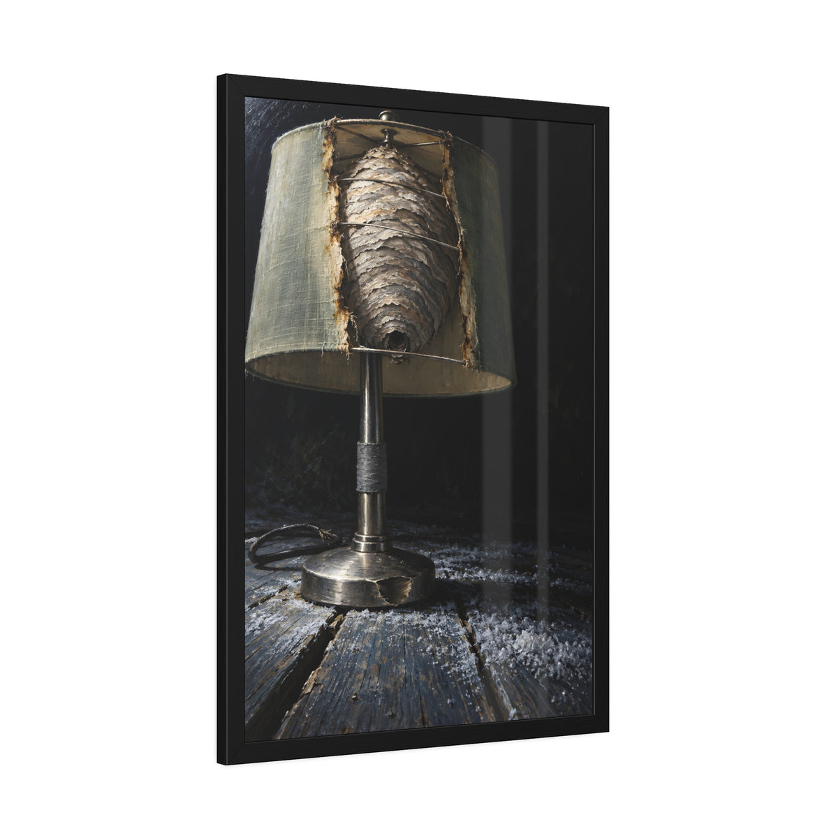 "The Paper Globe in the Shade": A Garabaggio Framed Print