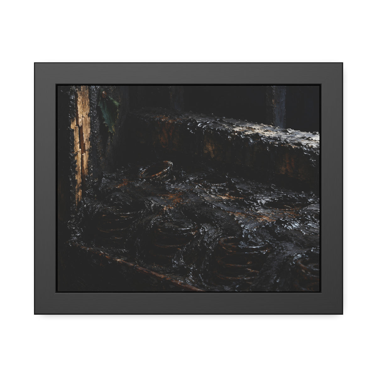 "The Black Crust": A Garabaggio Framed Print