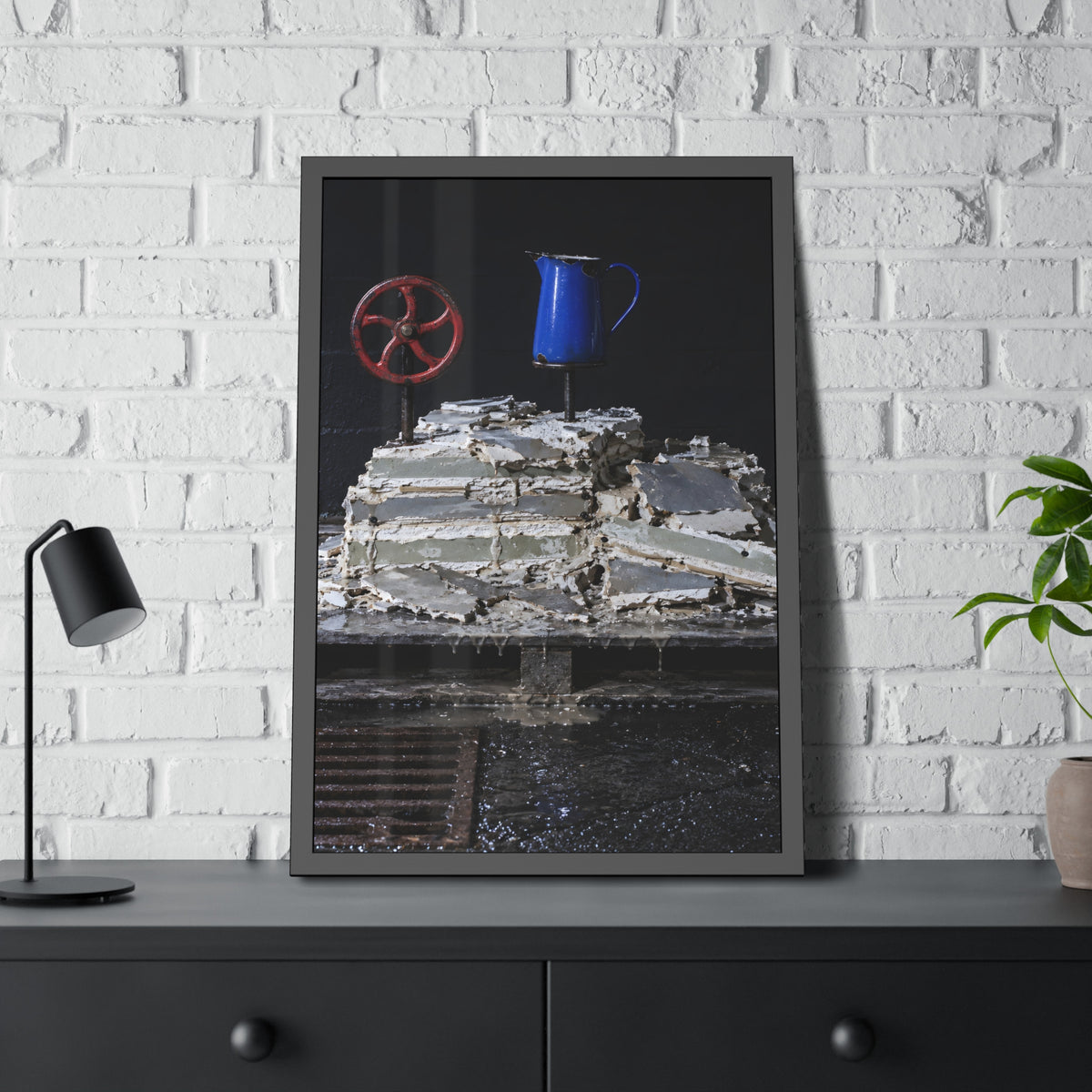 "The Wheel Stands Clear": A Garabaggio Framed Print