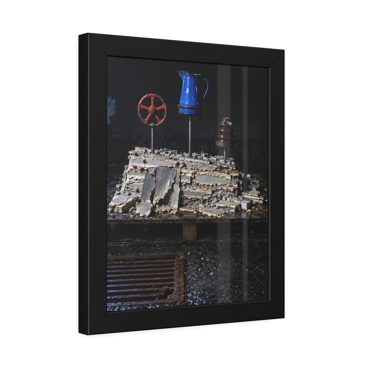 "What the Block Gave Back": A Garabaggio Framed Print