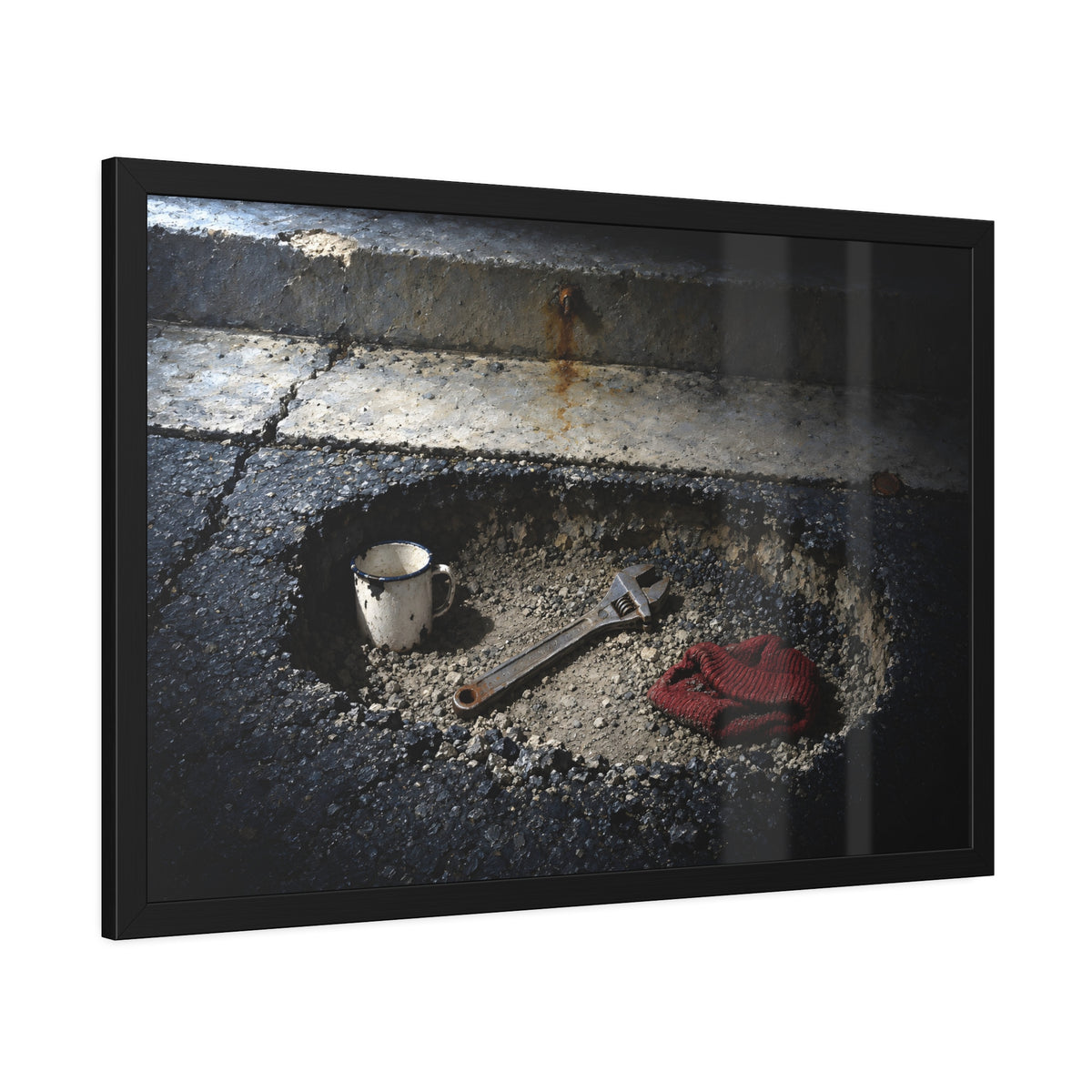 "What the Street Gave Back": A Garabaggio Framed Print