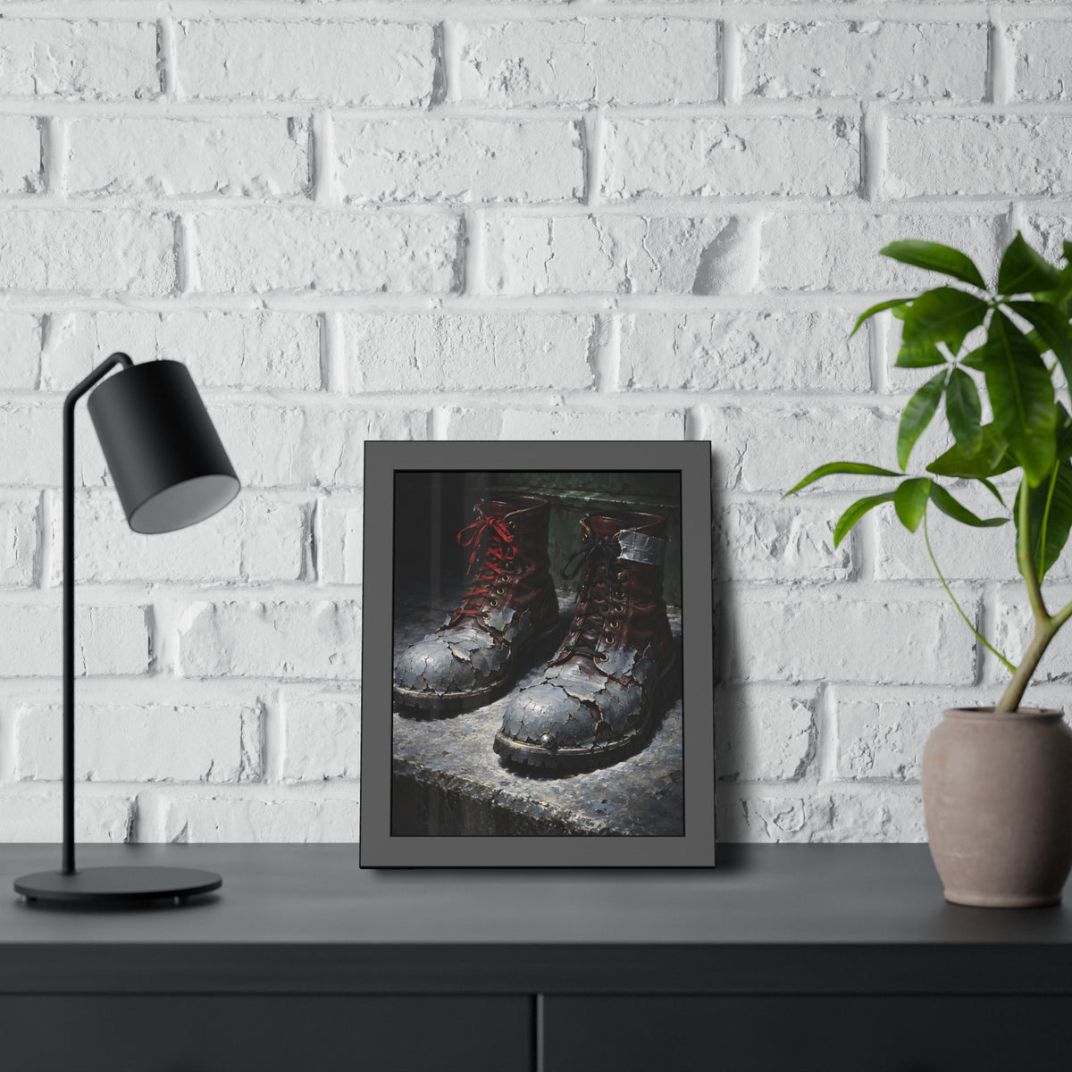 "The Plates Lifting": A Garabaggio Framed Print