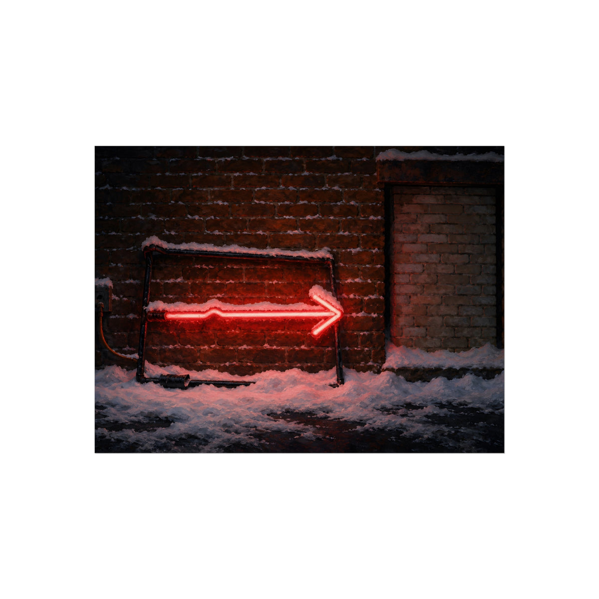 "The Snow on the Stem": A Garabaggio Fine Art Print