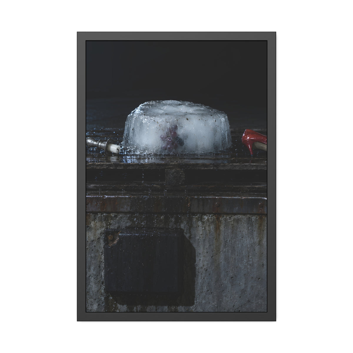 "The Shoe Stepped Out": A Garabaggio Framed Print