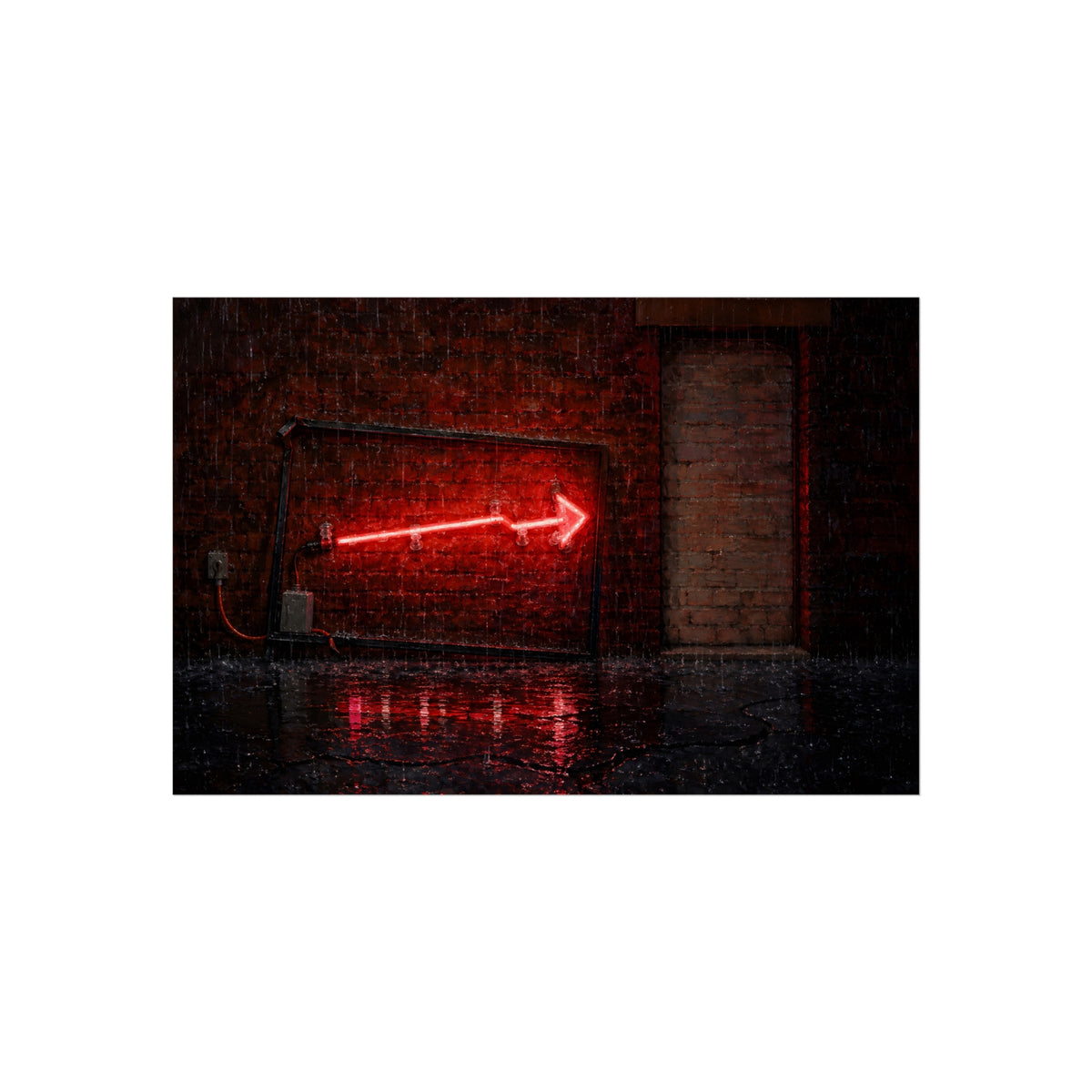 "The Downpour": A Garabaggio Fine Art Print