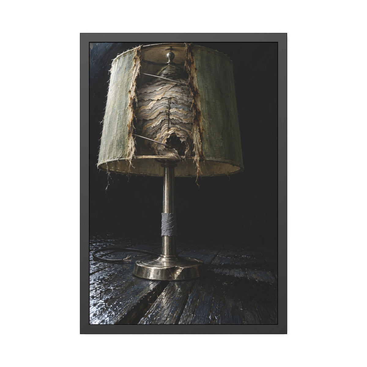 "The Torn Entrance": A Garabaggio Framed Print