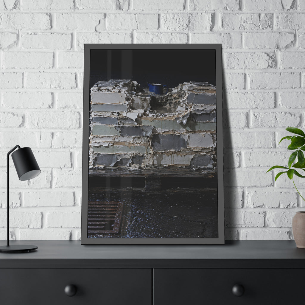 "The Blue Rim": A Garabaggio Framed Print