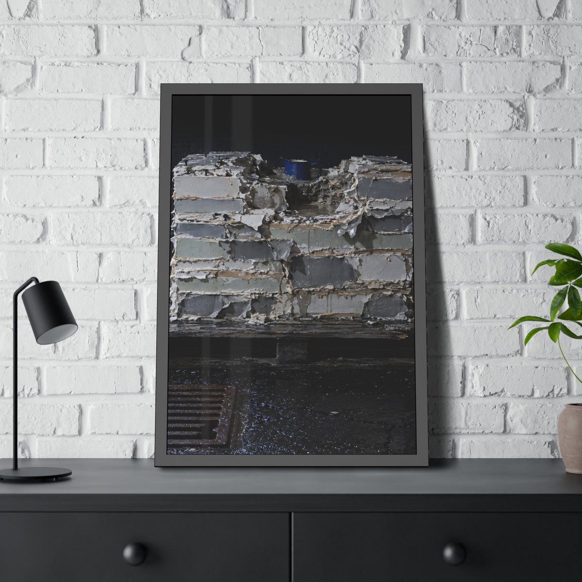"The Blue Rim": A Garabaggio Framed Print