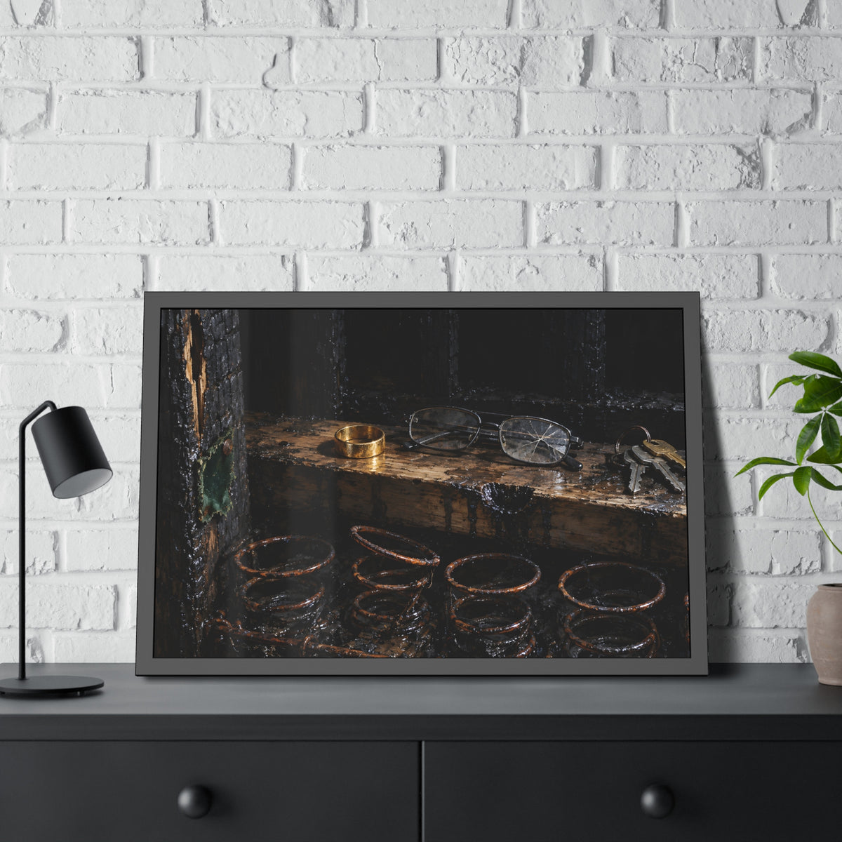 "What the Sofa Kept": A Garabaggio Framed Print