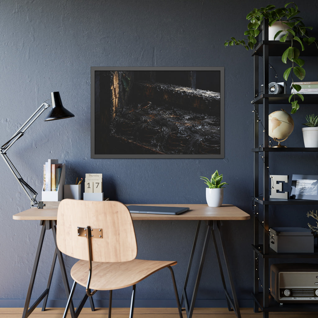 "The Black Crust": A Garabaggio Framed Print