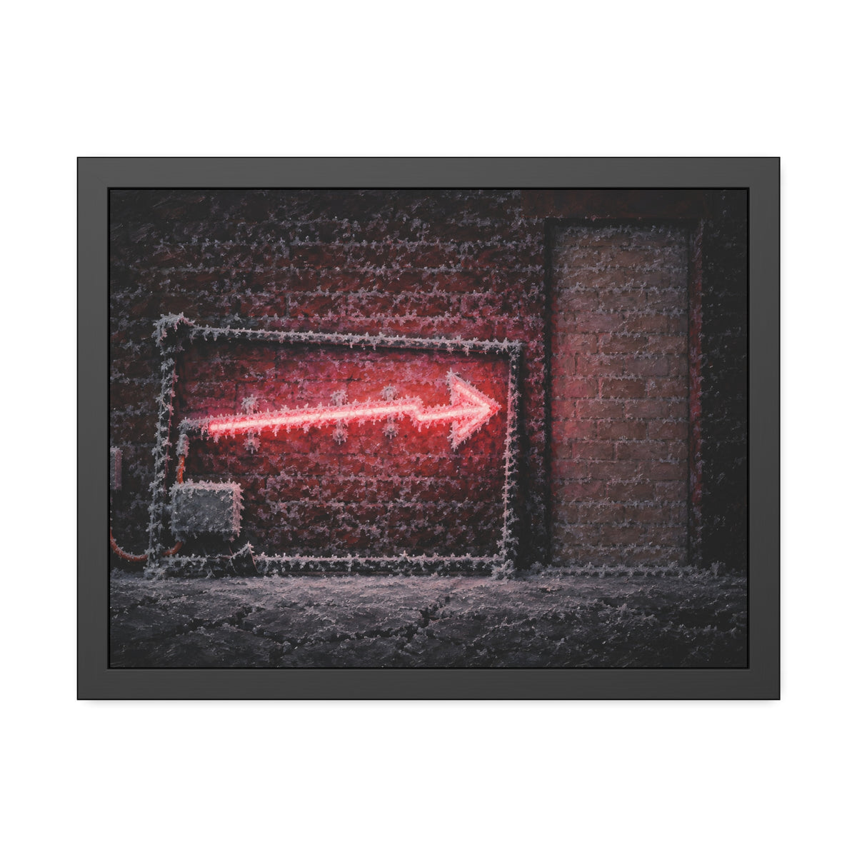 "The Hoarfrost": A Garabaggio Framed Print