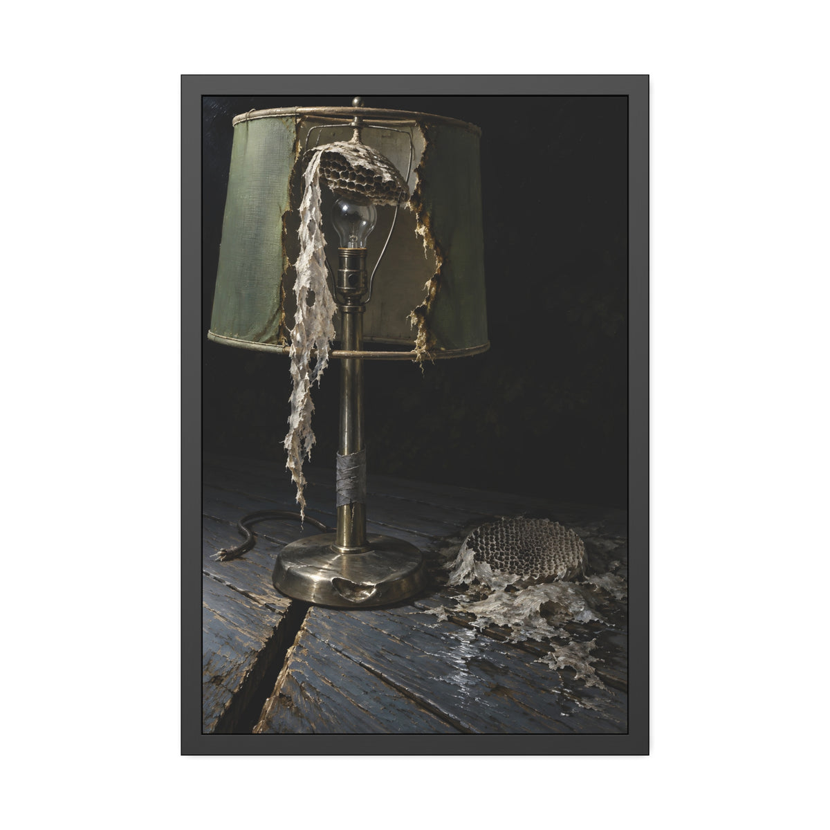 "The Rags on the Harp": A Garabaggio Framed Print