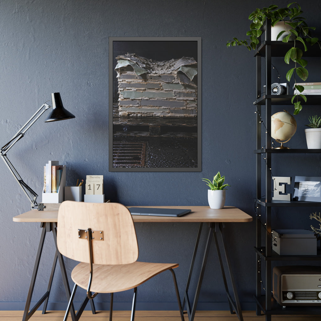 "The Facing Lets Go": A Garabaggio Framed Print