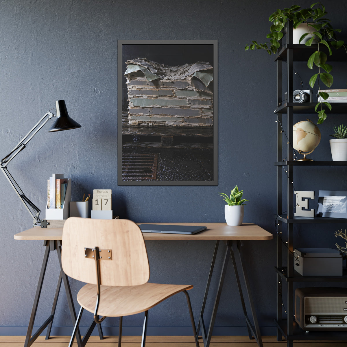 "The Facing Lets Go": A Garabaggio Framed Print