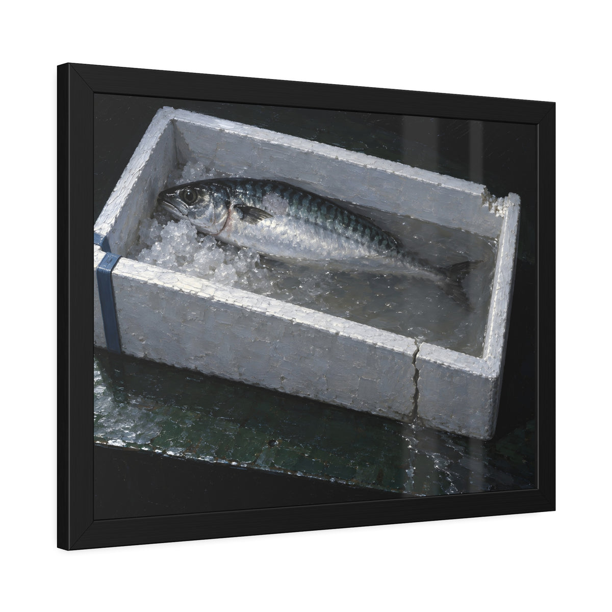 "The Tail in the Water": A Garabaggio Framed Print