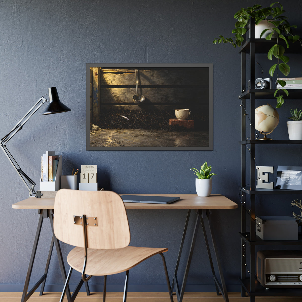 "The Oyster's Edge": A Garabaggio Framed Print