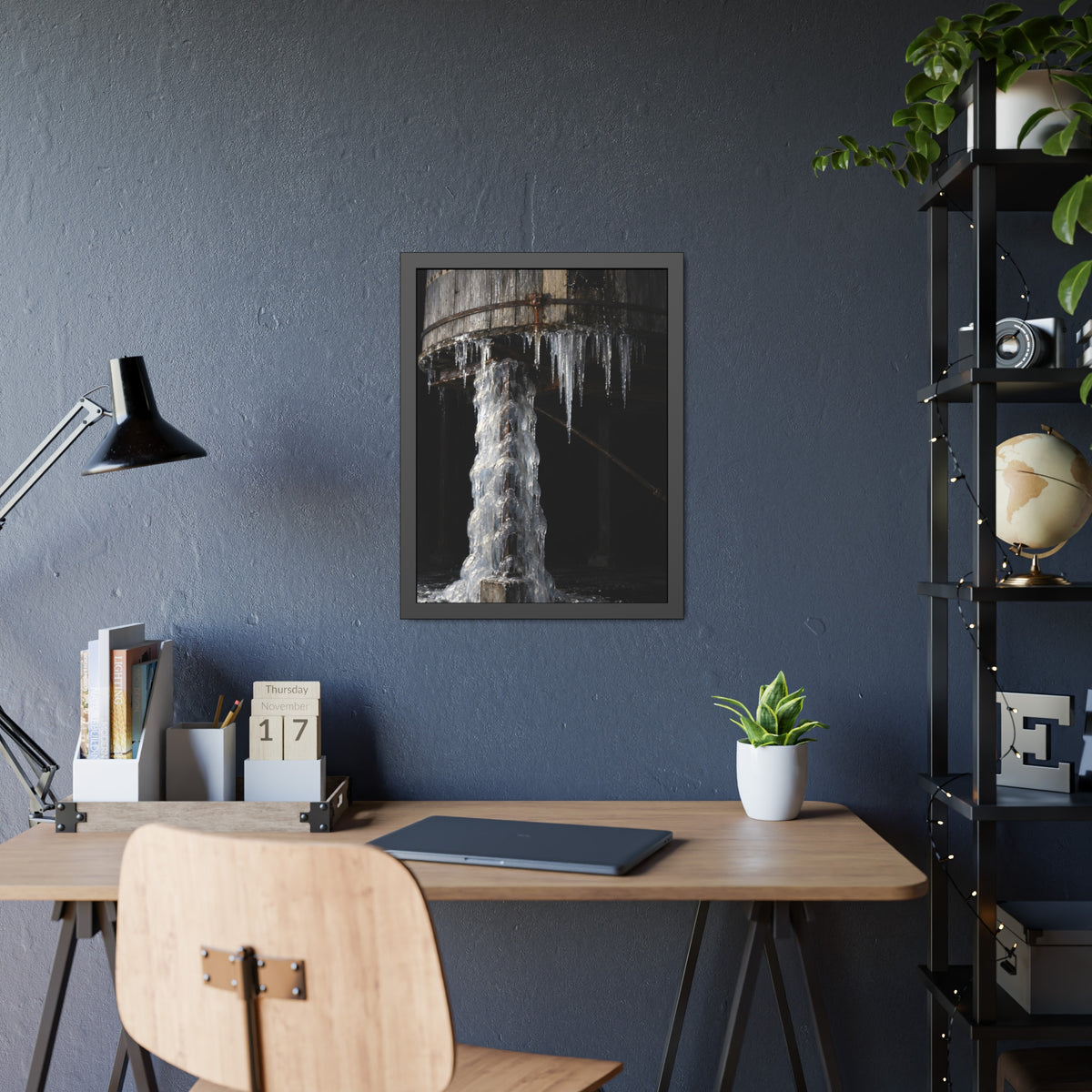 "The Near Leg Cased": A Garabaggio Framed Print