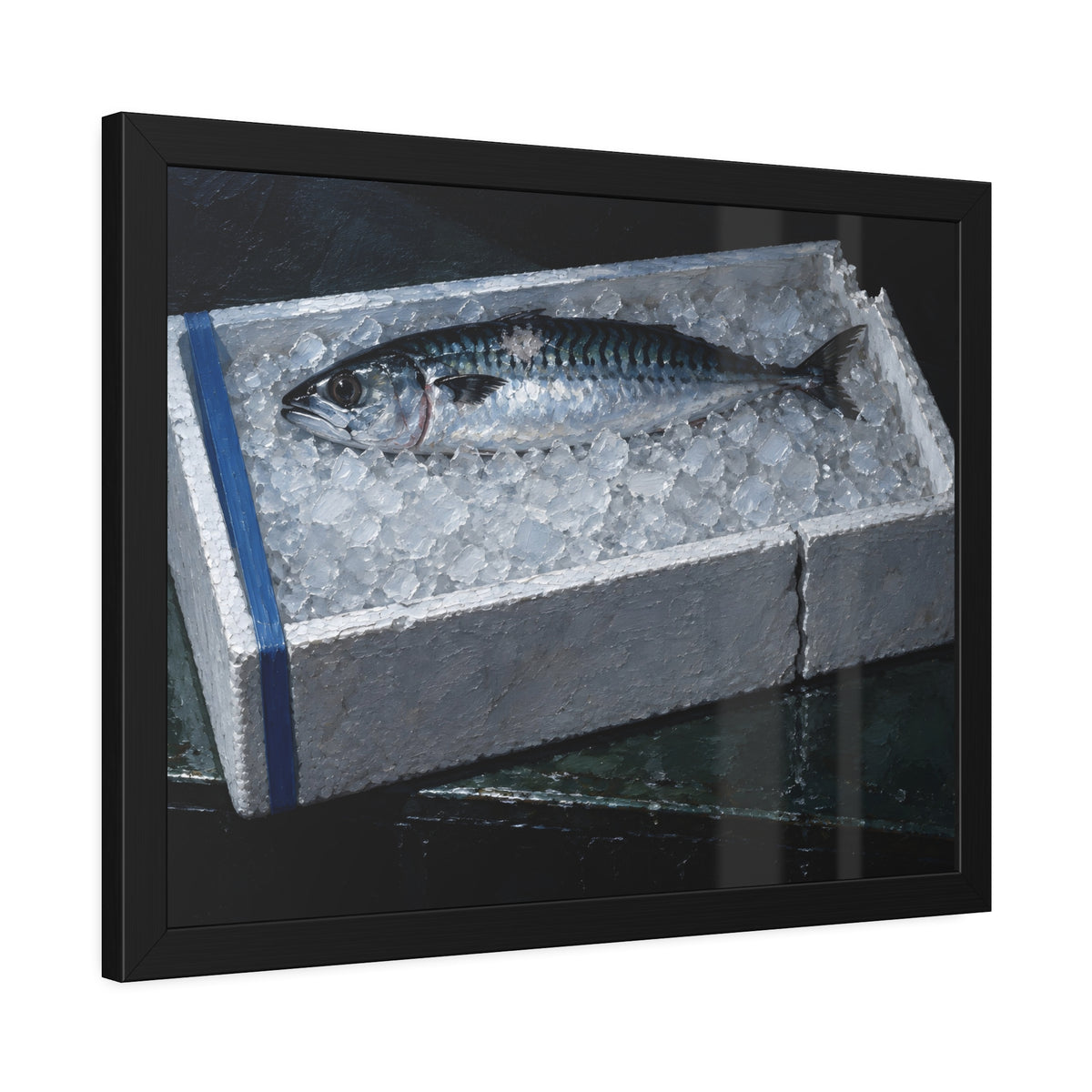 "The Ice Level With the Rim": A Garabaggio Framed Print