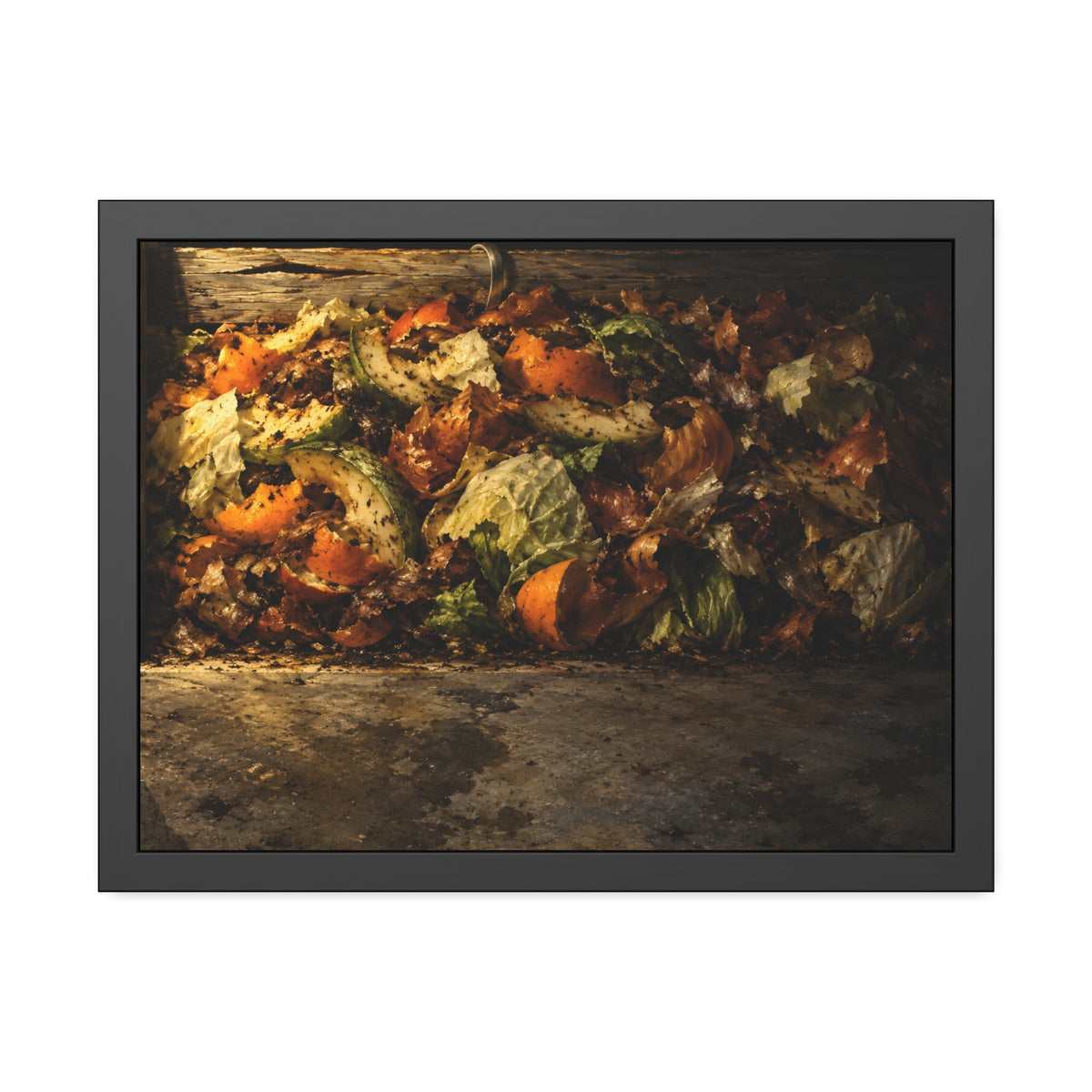 "The Hook Over the Slat": A Garabaggio Framed Print