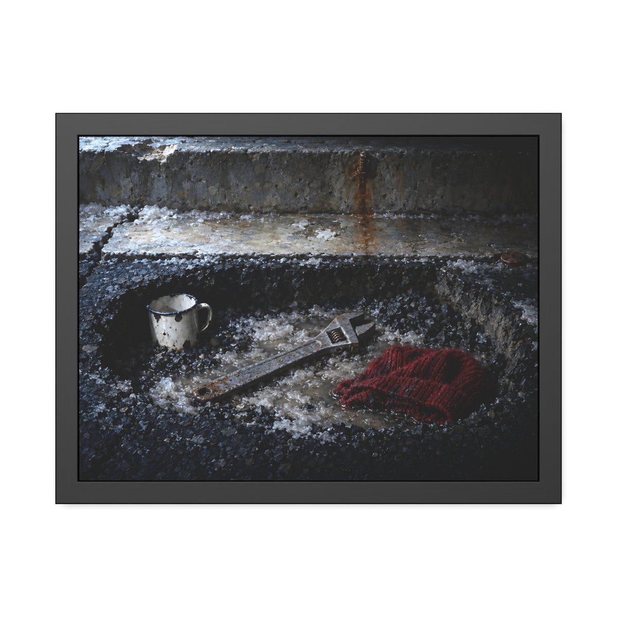 "The Wrench Laid Bare": A Garabaggio Framed Print