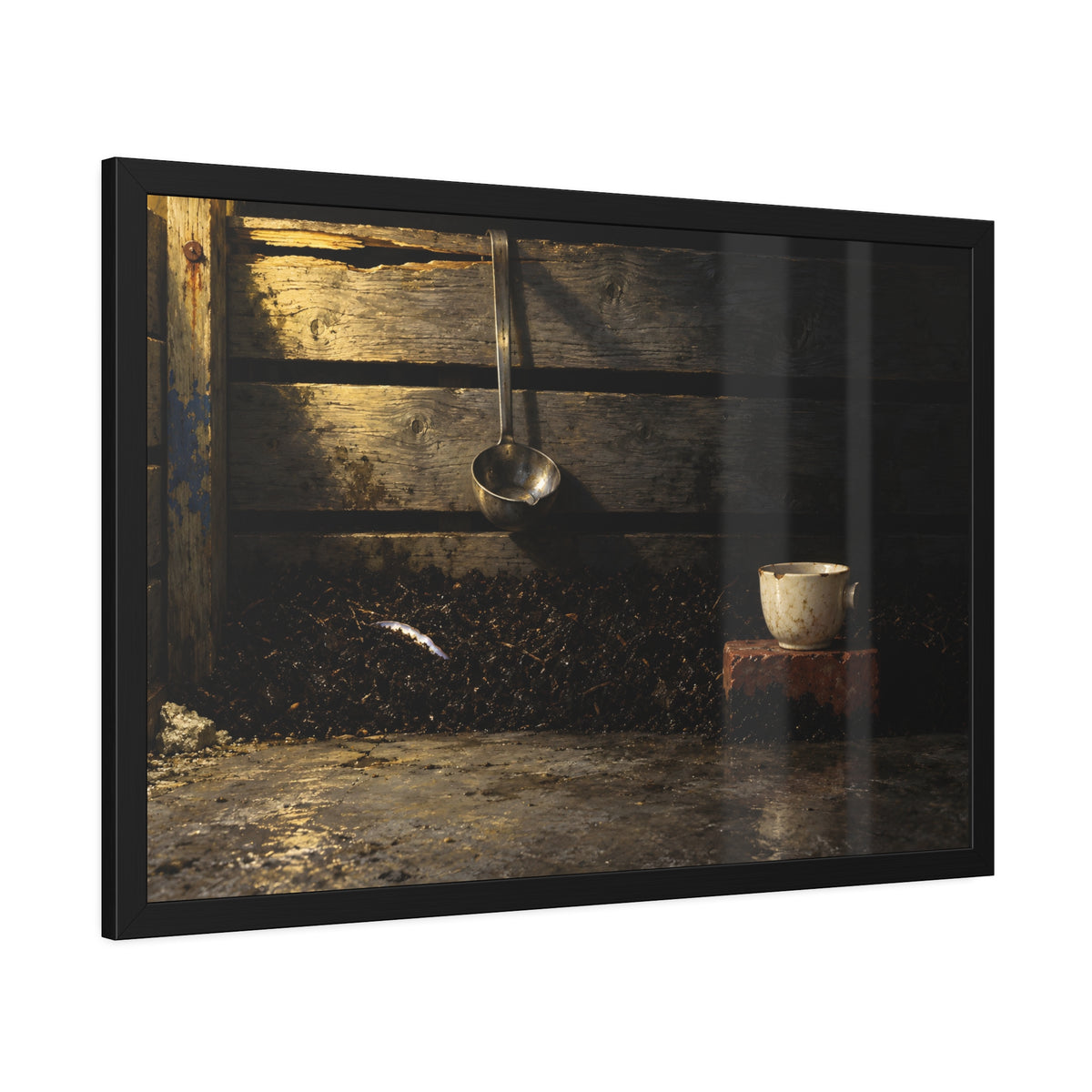 "The Oyster's Edge": A Garabaggio Framed Print