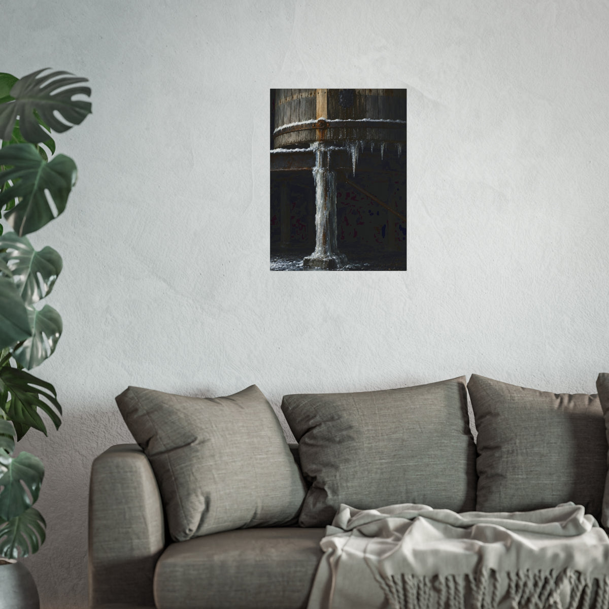 "Snow on the Hoop": A Garabaggio Fine Art Print