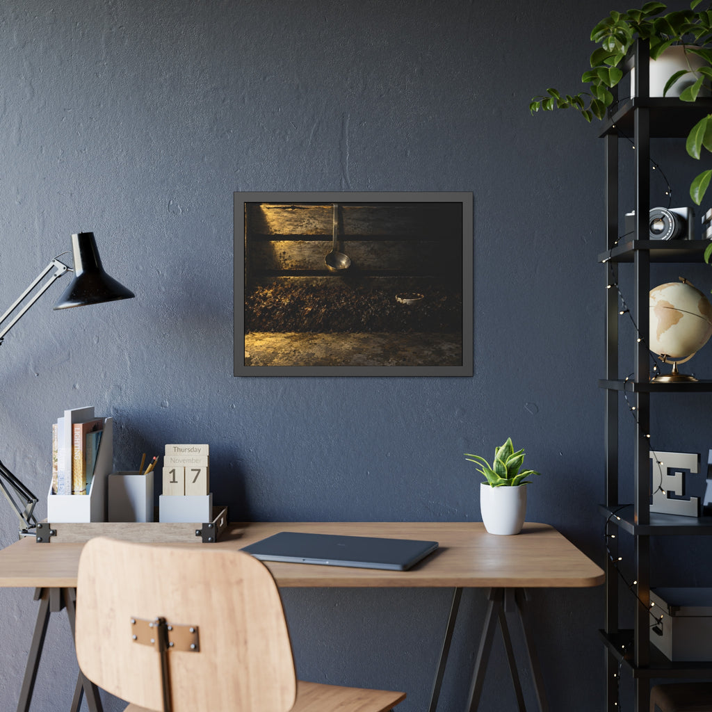 "The Rim in the Black": A Garabaggio Framed Print