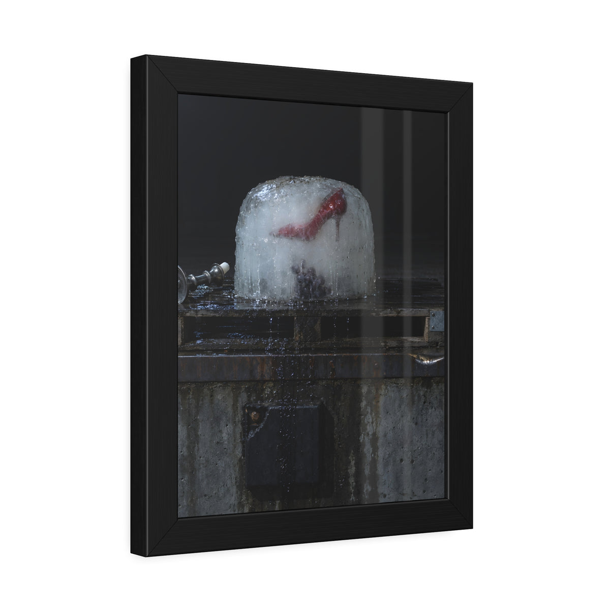 "The Candlestick Lying Down": A Garabaggio Framed Print
