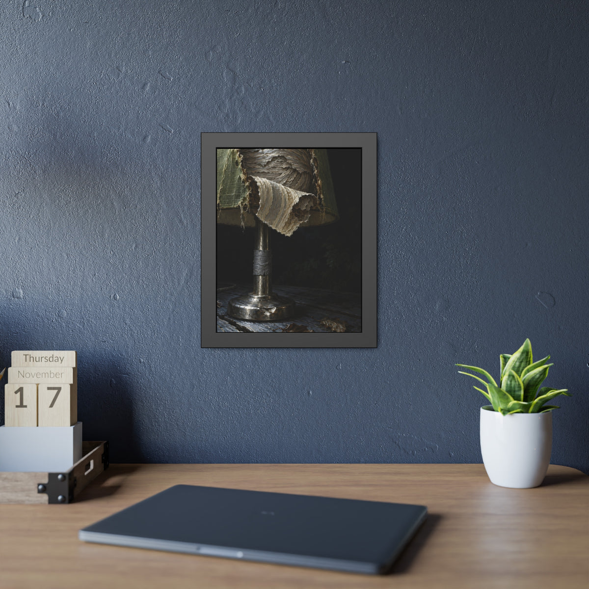 "The First Flap Down": A Garabaggio Framed Print