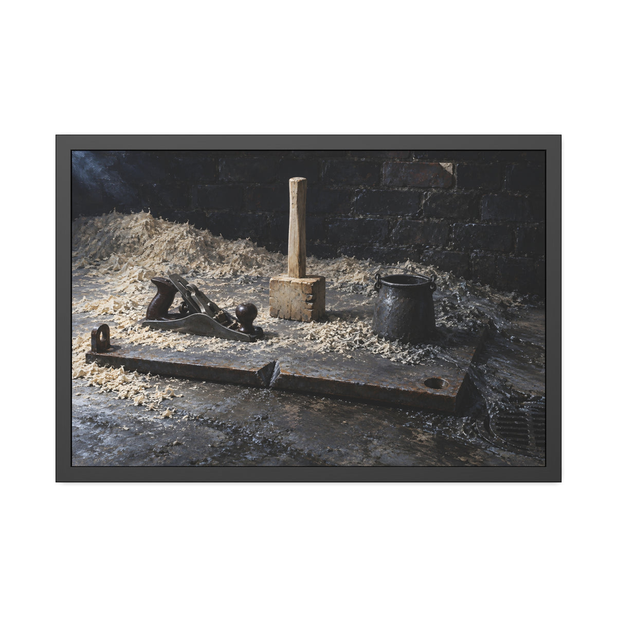 "The Mallet Whole": A Garabaggio Framed Print