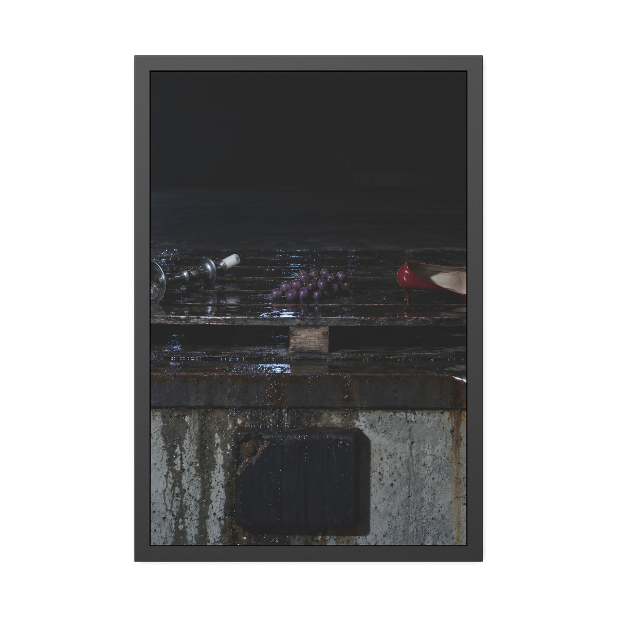 "What the Ice Let Go": A Garabaggio Framed Print