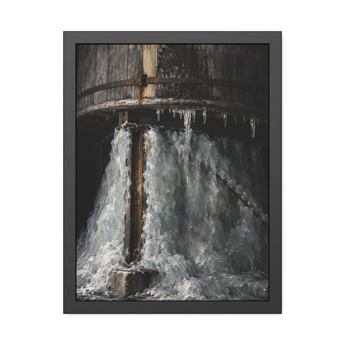 "The Pedestal of Ice": A Garabaggio Framed Print