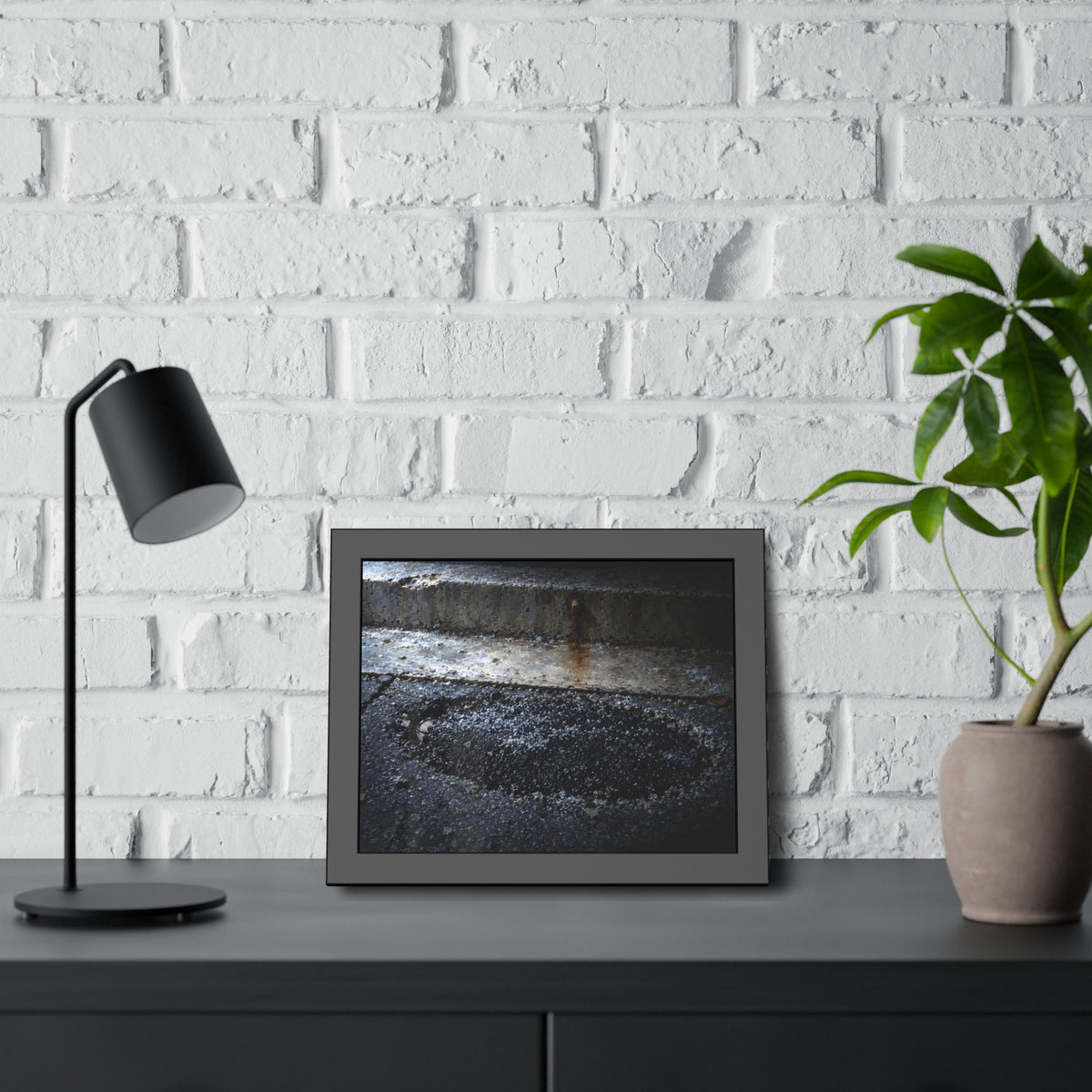 "The Rim at the Edge of the Patch": A Garabaggio Framed Print