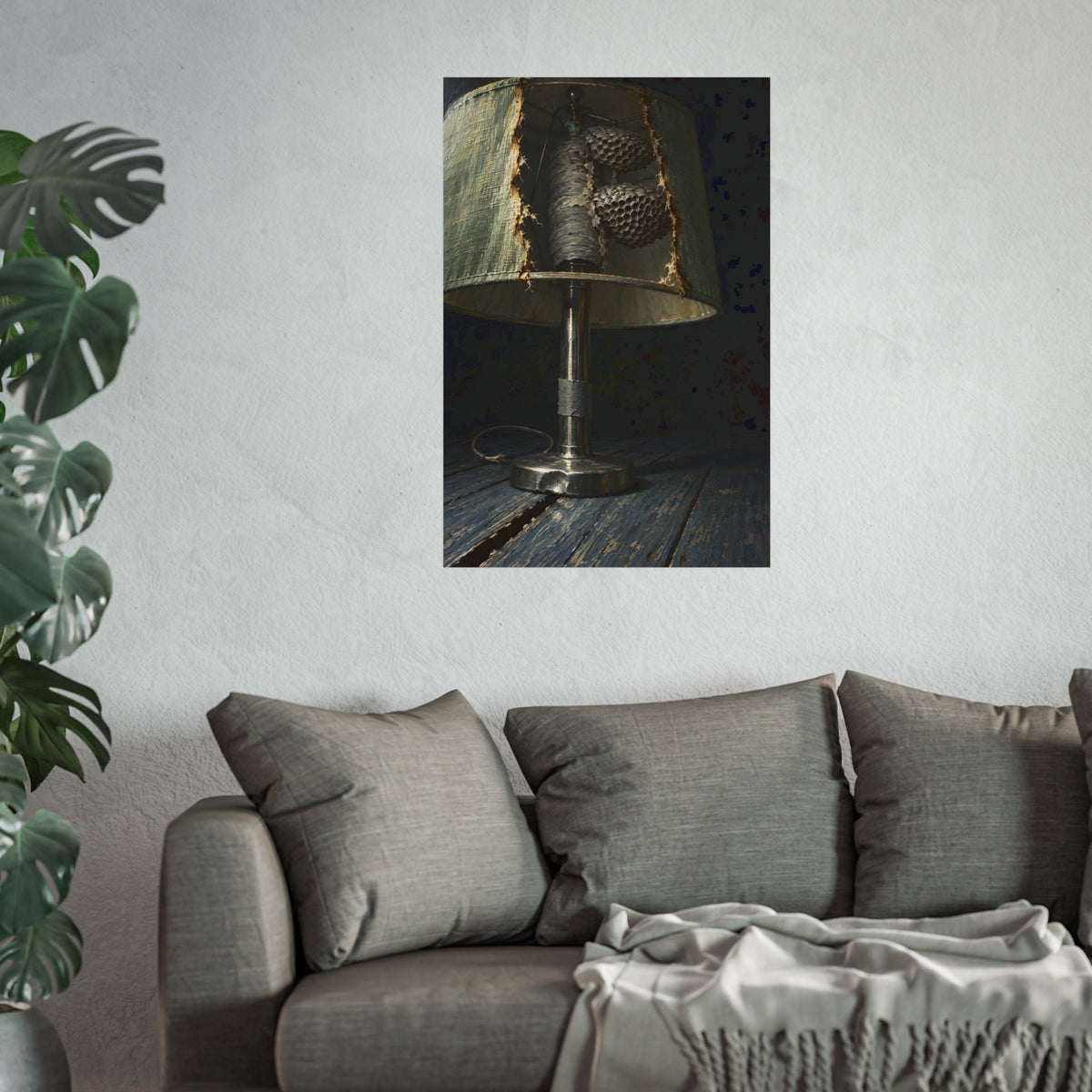 "The Two Grey Plates": A Garabaggio Fine Art Print