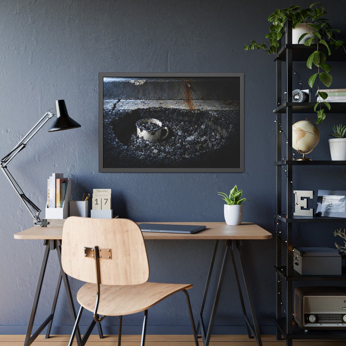 "The Mug Full of Gravel": A Garabaggio Framed Print