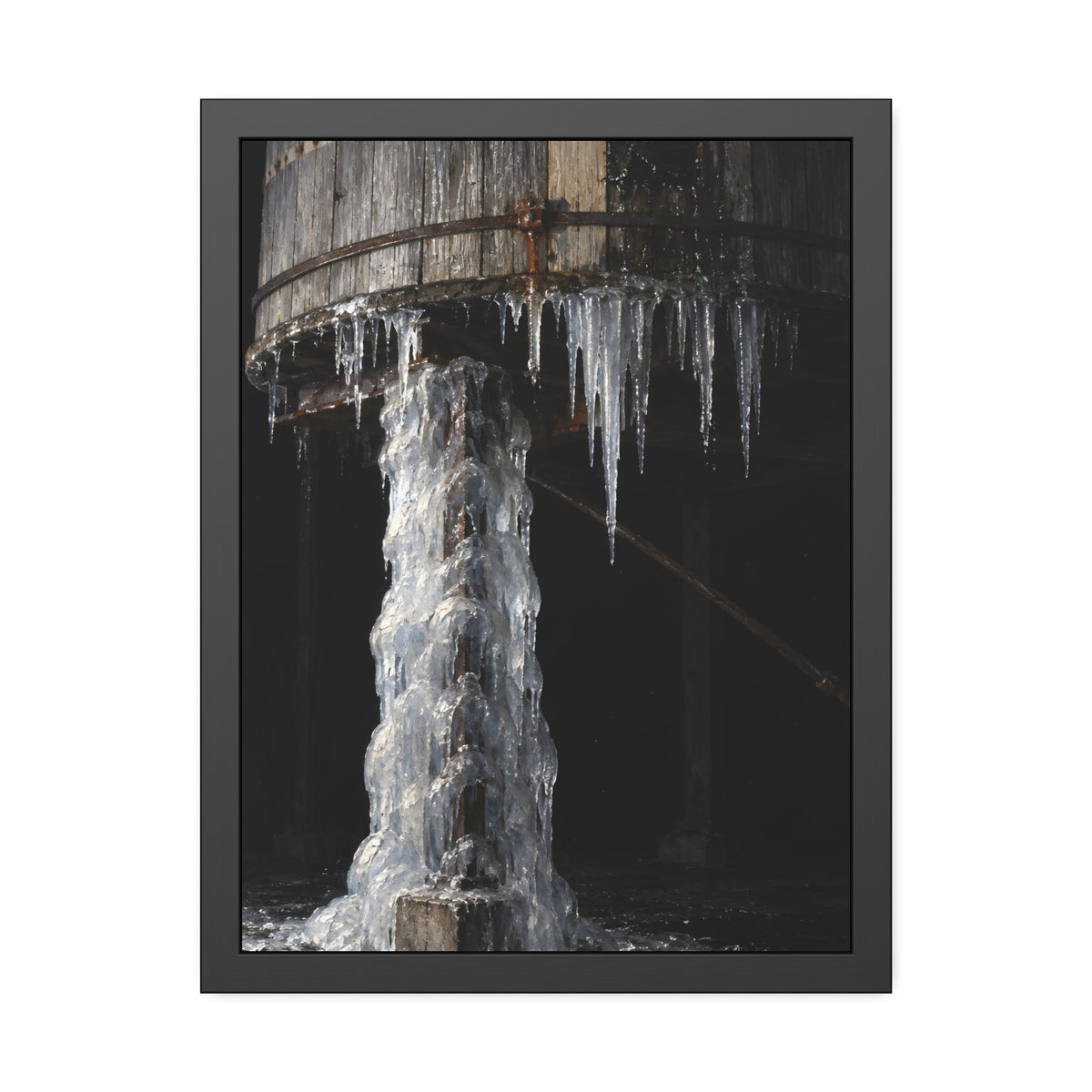 "The Near Leg Cased": A Garabaggio Framed Print