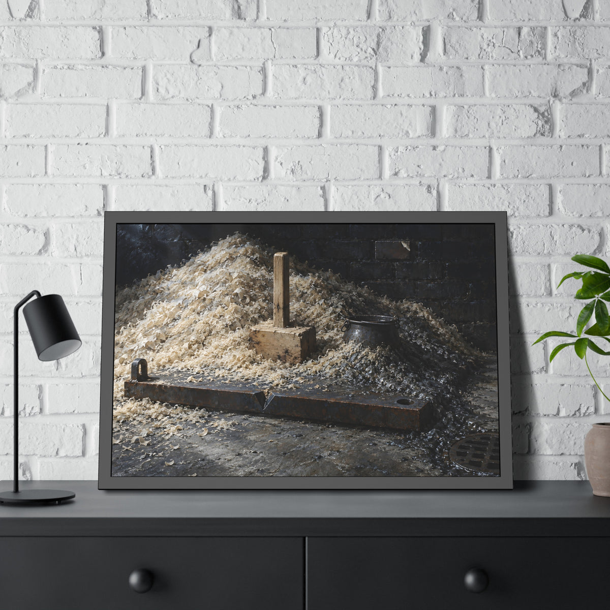 "The Pot Half Given Back": A Garabaggio Framed Print