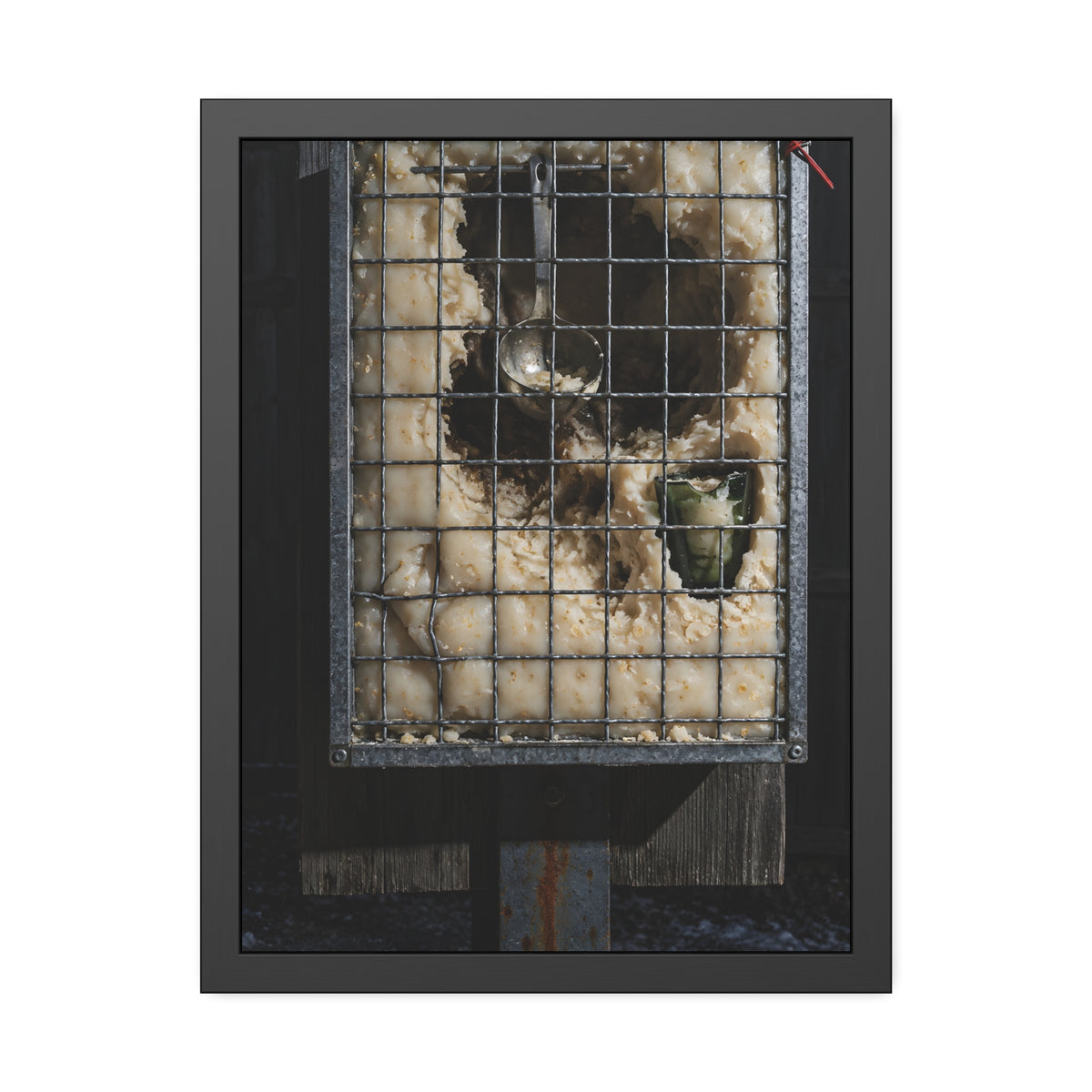 "The Green Curve": A Garabaggio Framed Print