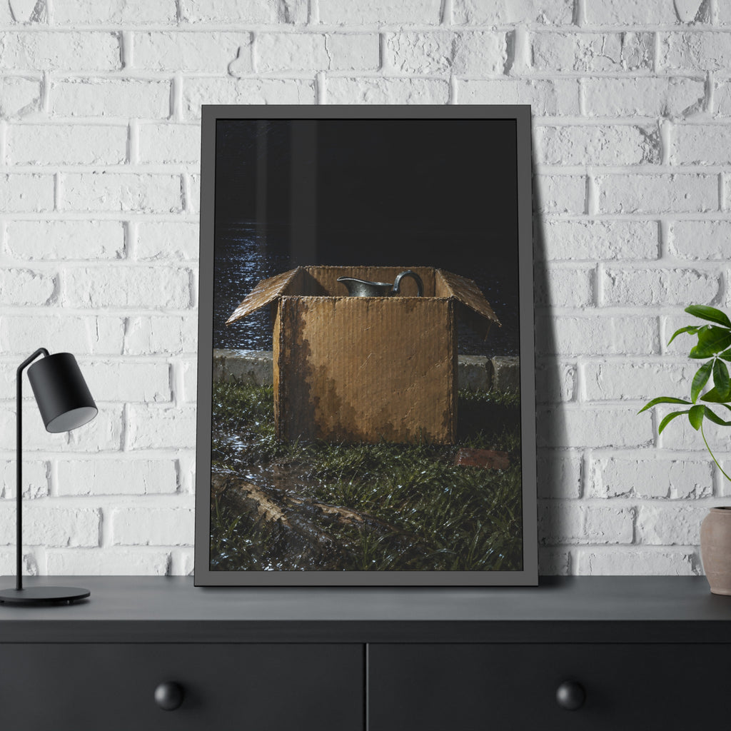 "The Lip Above the Flaps": A Garabaggio Framed Print