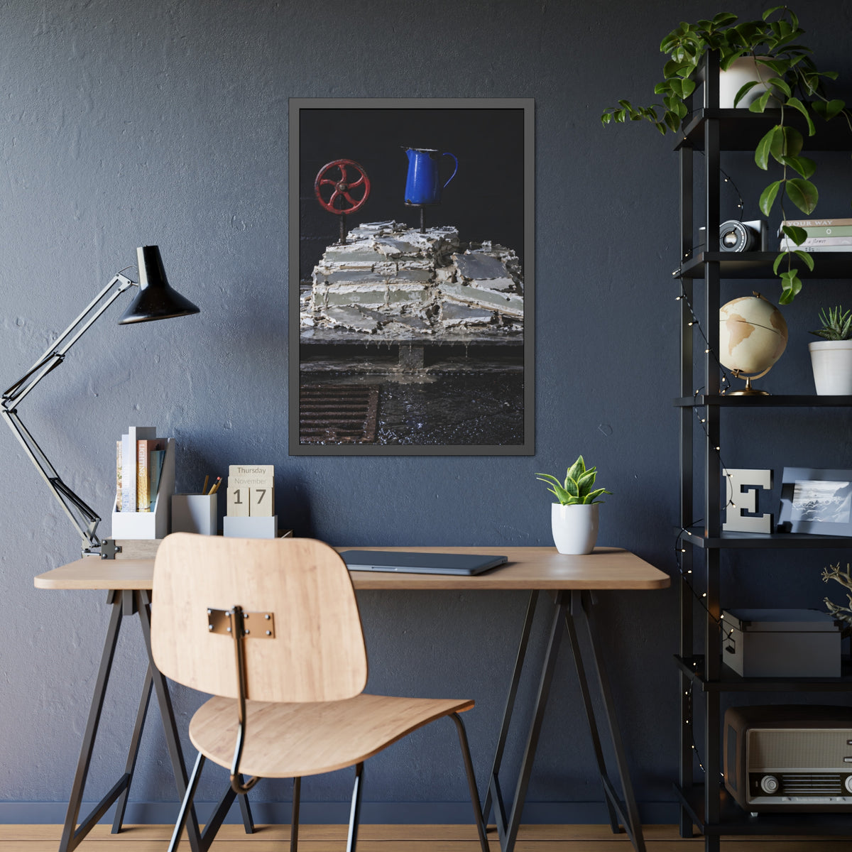 "The Wheel Stands Clear": A Garabaggio Framed Print