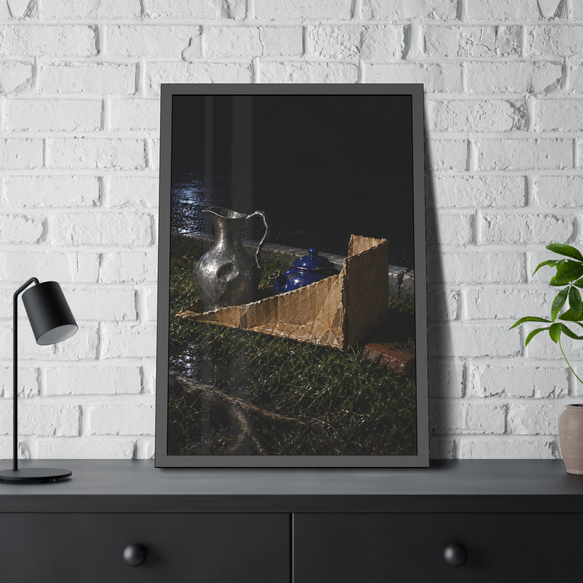 "The Broken Spout": A Garabaggio Framed Print