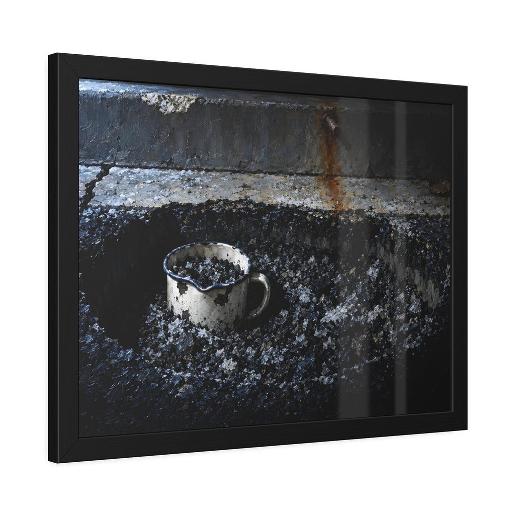 "The Mug Full of Gravel": A Garabaggio Framed Print