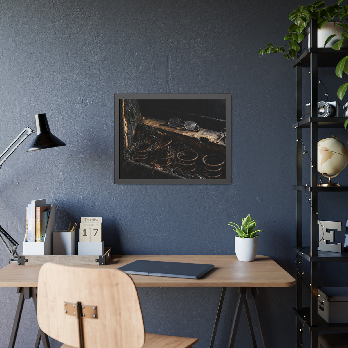 "The Gold in the Corner": A Garabaggio Framed Print