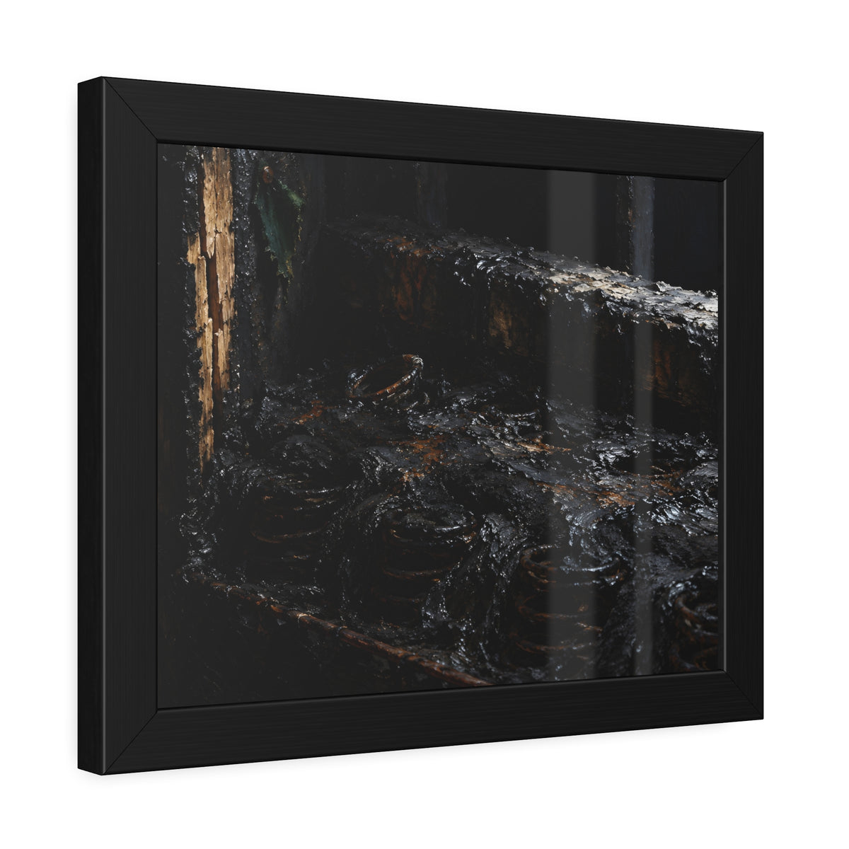 "The Black Crust": A Garabaggio Framed Print
