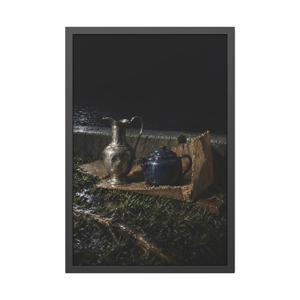 "The Teapot to Its Base": A Garabaggio Framed Print