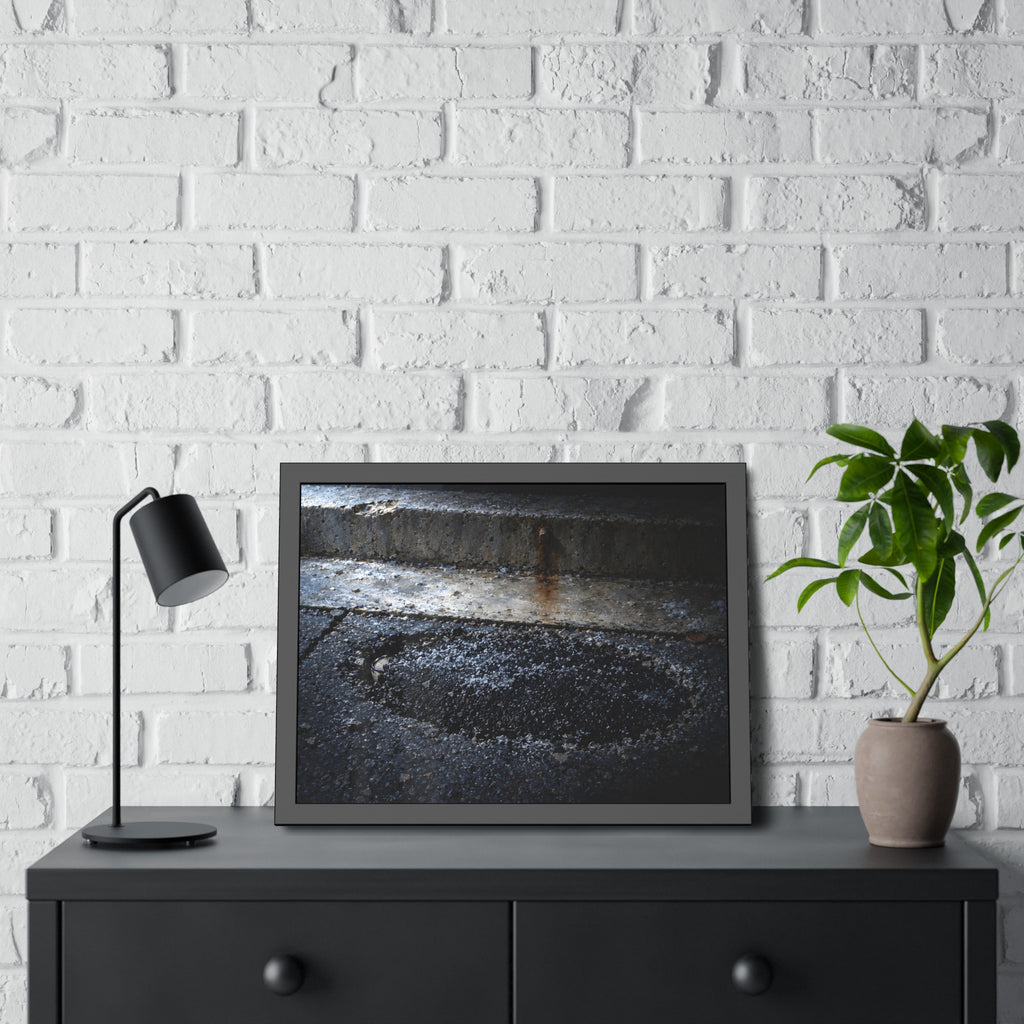 "The Rim at the Edge of the Patch": A Garabaggio Framed Print